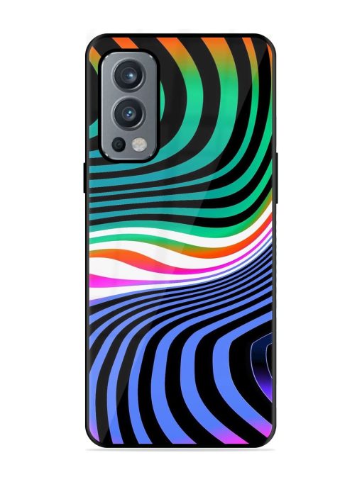 Psychedelic Waves Glossy Soft Edge Case for Oneplus Nord 2 (5G) Chachhi