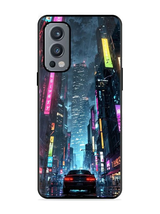 Neon Nightscape Glossy Soft Edge Case for Oneplus Nord 2 (5G) Chachhi