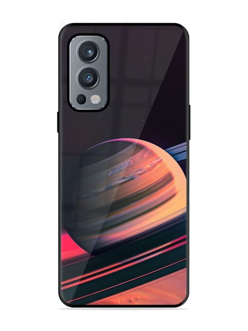 Neon Saturn Glossy Soft Edge Case for Oneplus Nord 2 (5G) Chachhi