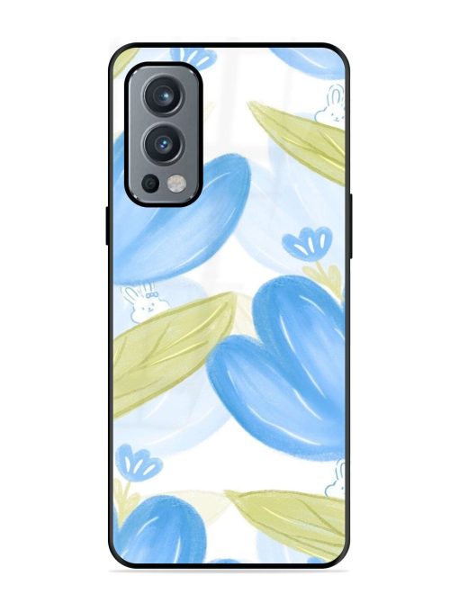 Bunny'S Blue Garden Glossy Soft Edge Case for Oneplus Nord 2 (5G) Chachhi