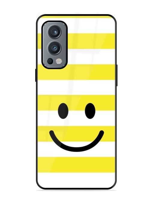 Smiling Stripes Glossy Soft Edge Case for Oneplus Nord 2 (5G) Chachhi