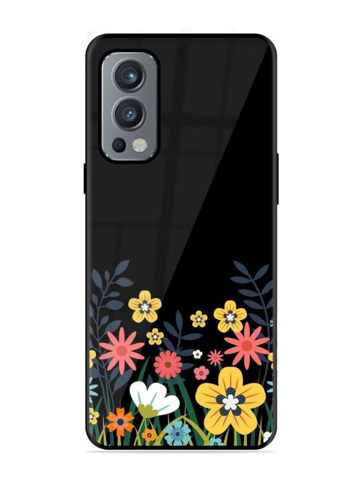 Floral Night Sky Glossy Soft Edge Case for Oneplus Nord 2 (5G) Chachhi