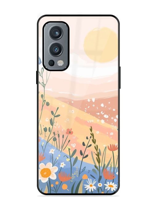 Golden Hour Blooms Glossy Soft Edge Case for Oneplus Nord 2 (5G) Chachhi