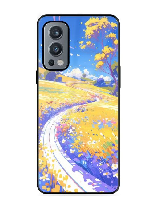 Vibrant Spring Meadow Glossy Soft Edge Case for Oneplus Nord 2 (5G) Chachhi