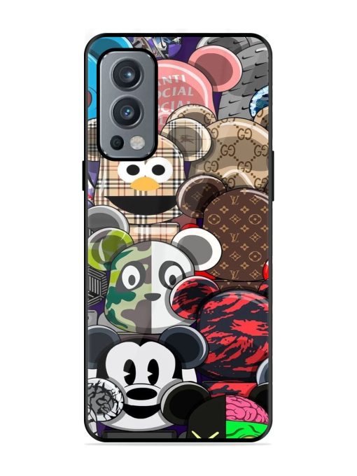 Streetwear Bearbrick Extravaganza Glossy Soft Edge Case for Oneplus Nord 2 (5G) Chachhi