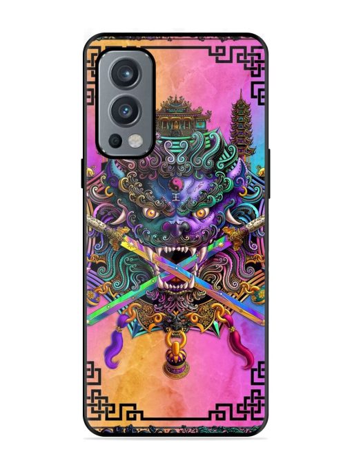 Psychedelic Fu Dog Tapestry Glossy Soft Edge Case for Oneplus Nord 2 (5G) Chachhi