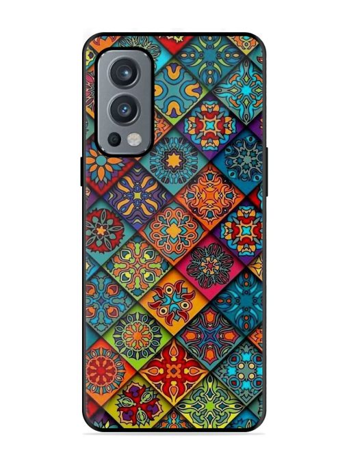 Patchwork Mandala Mosaic Glossy Soft Edge Case for Oneplus Nord 2 (5G) Chachhi