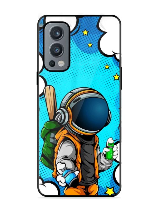 Space Graffiti Artist Glossy Soft Edge Case for Oneplus Nord 2 (5G) Chachhi