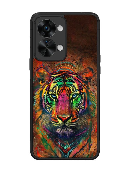 Cosmic Tiger Glossy Soft Edge Case for Oneplus Nord 2T (5G) Chachhi