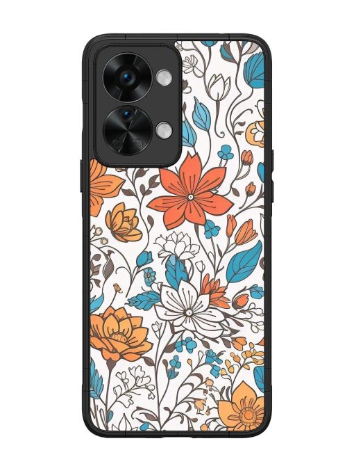 Floral Symphony Glossy Soft Edge Case for Oneplus Nord 2T (5G) Chachhi