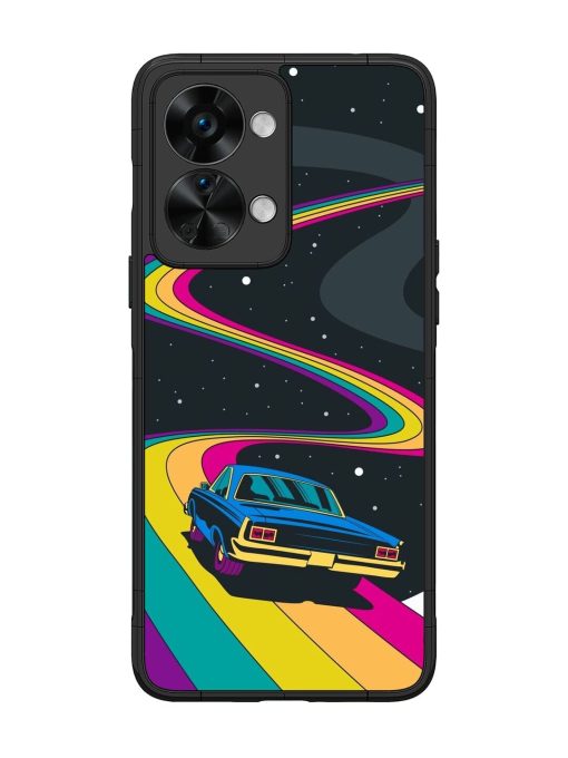 Rainbow Road Glossy Soft Edge Case for Oneplus Nord 2T (5G) Chachhi