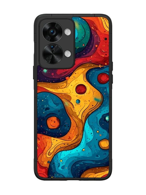 Cosmic Swirl Glossy Soft Edge Case for Oneplus Nord 2T (5G) Chachhi