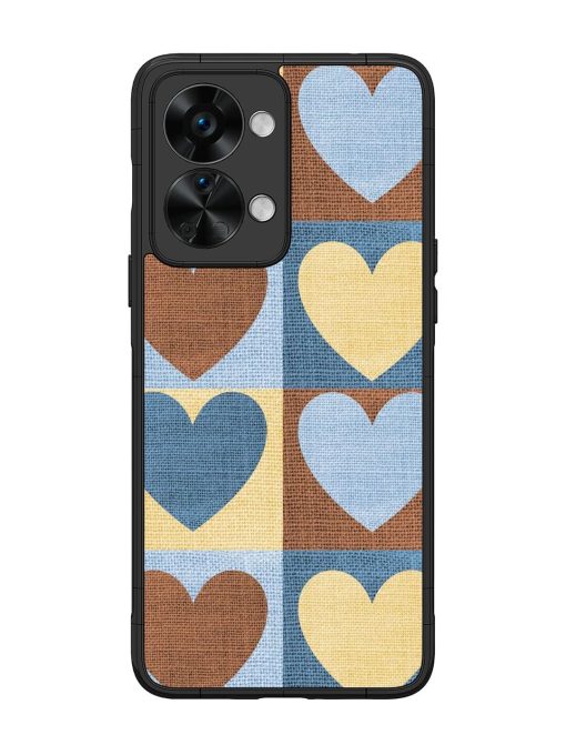 Hearts On Canvas Glossy Soft Edge Case for Oneplus Nord 2T (5G) Chachhi