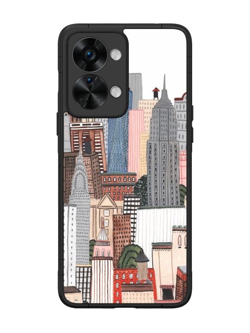 Cityscape Dreams Glossy Soft Edge Case for Oneplus Nord 2T (5G)