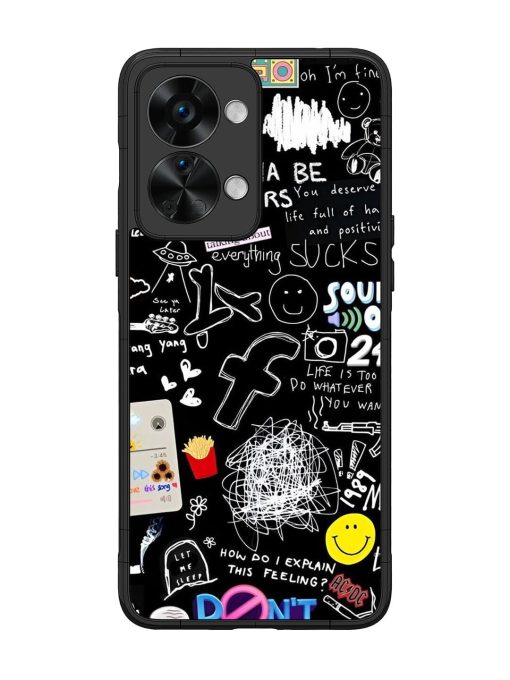 Doodle Diary Glossy Soft Edge Case for Oneplus Nord 2T (5G) Chachhi