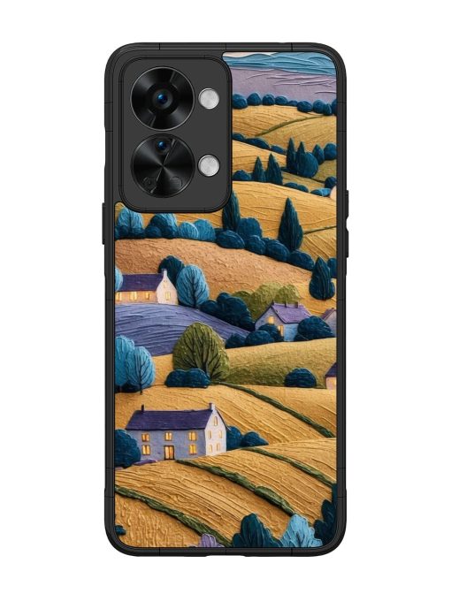 Rolling Hilltop Haven Glossy Soft Edge Case for Oneplus Nord 2T (5G) Chachhi