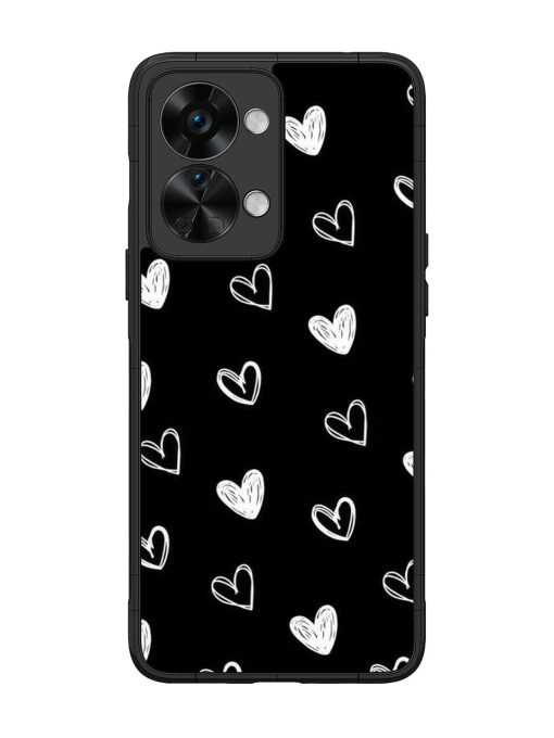 Scattered Hearts Glossy Soft Edge Case for Oneplus Nord 2T (5G) Chachhi