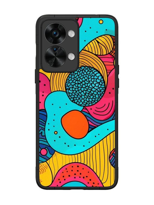 Psychedelic Patterns Glossy Soft Edge Case for Oneplus Nord 2T (5G)