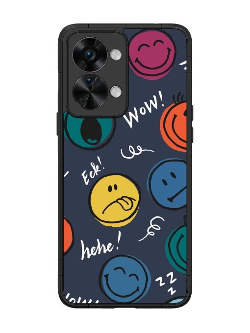 Emoticon Parade Glossy Soft Edge Case for Oneplus Nord 2T (5G) Chachhi