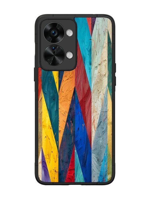 Abstract Tapestry Glossy Soft Edge Case for Oneplus Nord 2T (5G) Chachhi