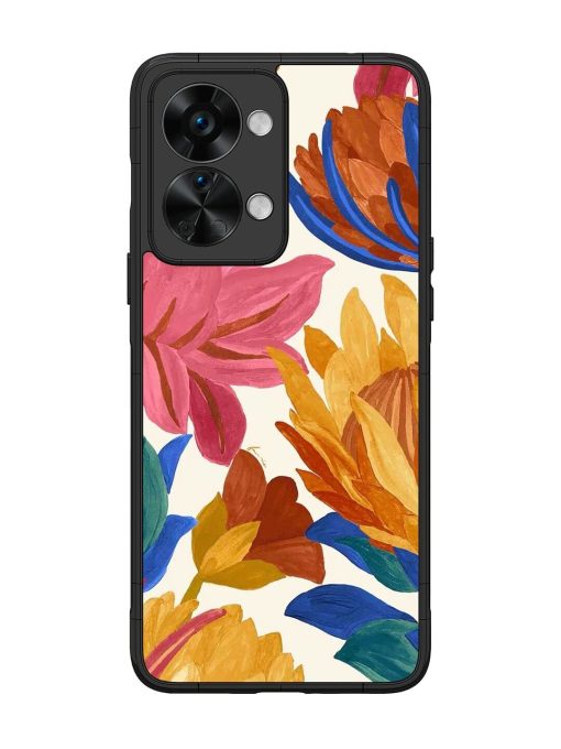 Blooming Tapestry Glossy Soft Edge Case for Oneplus Nord 2T (5G) Chachhi