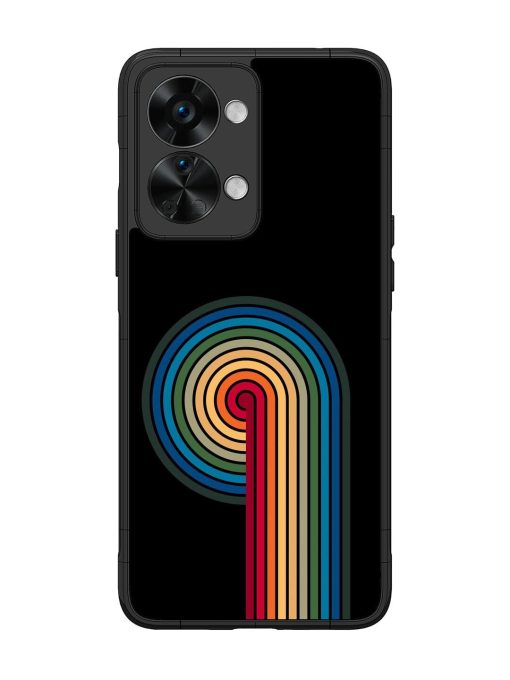 Rainbow Ripple Glossy Soft Edge Case for Oneplus Nord 2T (5G) Chachhi