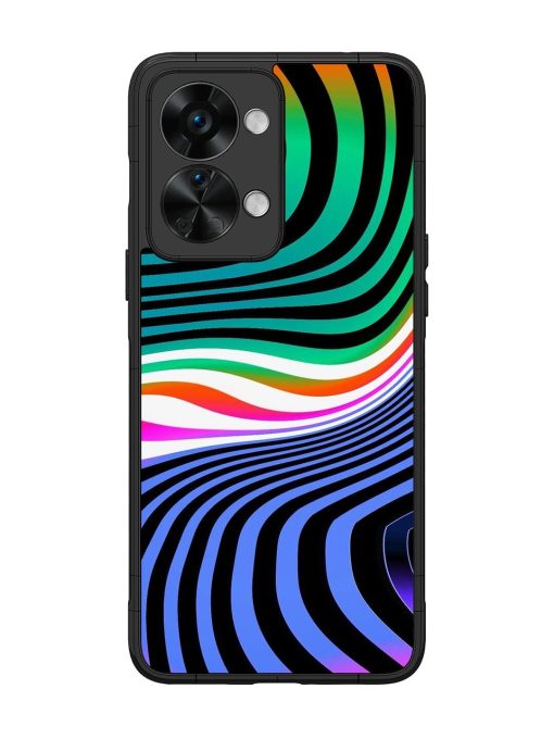 Psychedelic Waves Glossy Soft Edge Case for Oneplus Nord 2T (5G) Chachhi