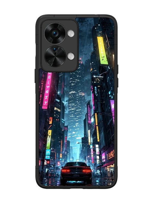 Neon Nightscape Glossy Soft Edge Case for Oneplus Nord 2T (5G) Chachhi