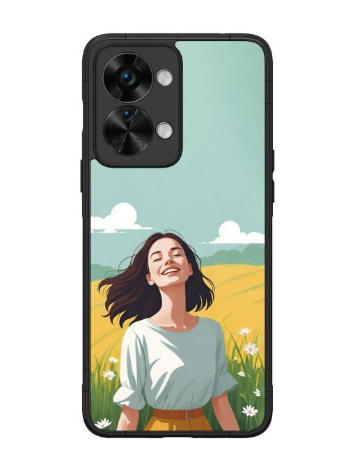 Girl Graffiti Glossy Soft Edge Case for Oneplus Nord 2T (5G) Chachhi