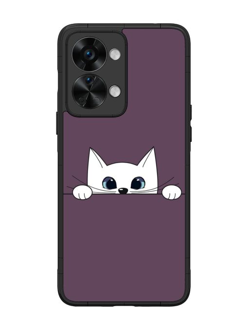 Peek-A-Boo Kitty Glossy Soft Edge Case for Oneplus Nord 2T (5G) Chachhi