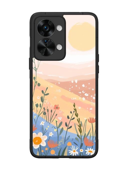 Golden Hour Blooms Glossy Soft Edge Case for Oneplus Nord 2T (5G) Chachhi