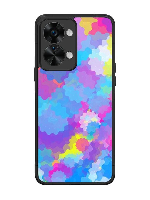 Psychedelic Cloud Burst Glossy Soft Edge Case for Oneplus Nord 2T (5G) Chachhi