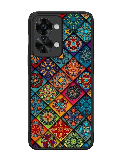 Patchwork Mandala Mosaic Glossy Soft Edge Case for Oneplus Nord 2T (5G) Chachhi