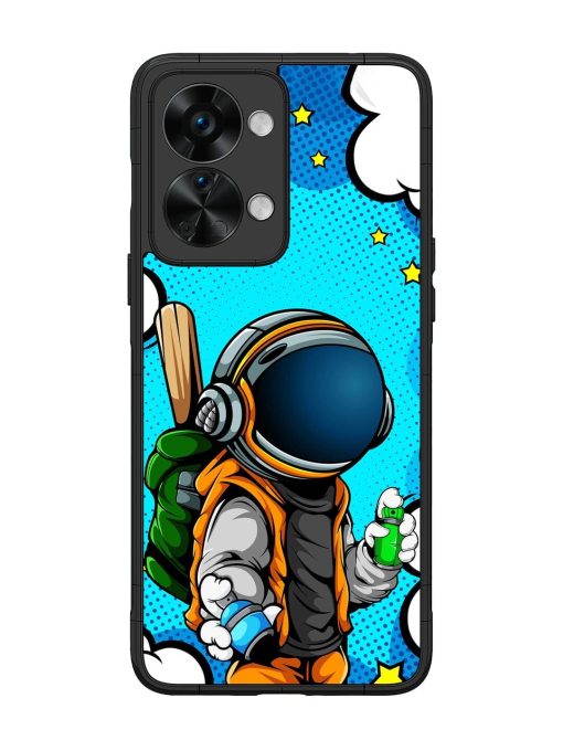 Space Graffiti Artist Glossy Soft Edge Case for Oneplus Nord 2T (5G) Chachhi