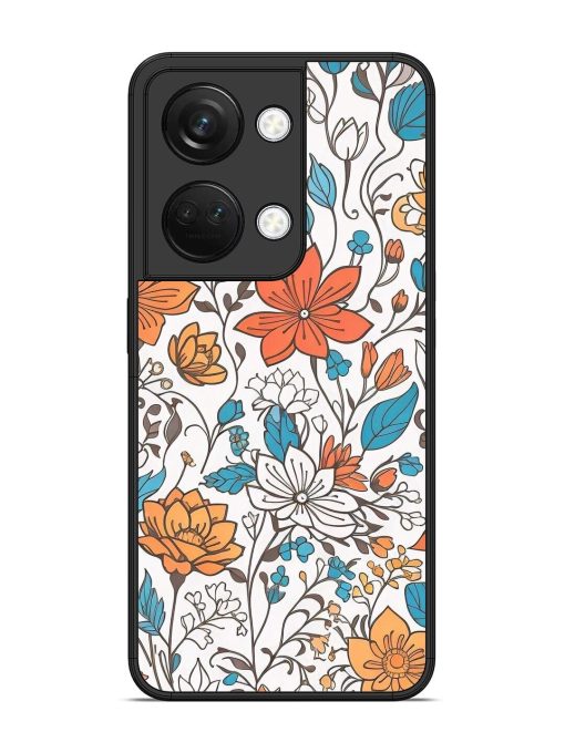 Floral Symphony Glossy Soft Edge Case for Oneplus Nord 3 (5G) Chachhi