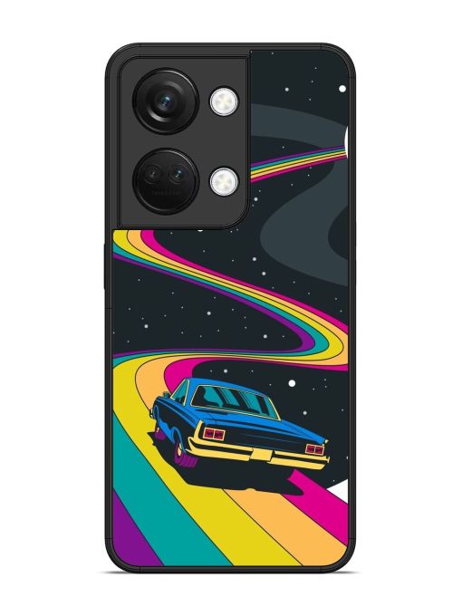 Rainbow Road Glossy Soft Edge Case for Oneplus Nord 3 (5G) Chachhi