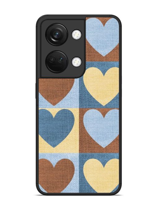 Hearts On Canvas Glossy Soft Edge Case for Oneplus Nord 3 (5G) Chachhi