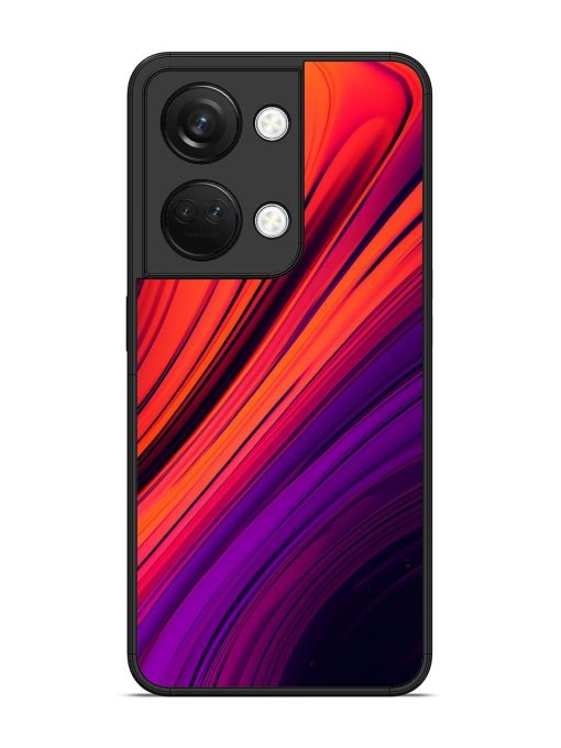 Crimson Curls Glossy Soft Edge Case for Oneplus Nord 3 (5G) Chachhi