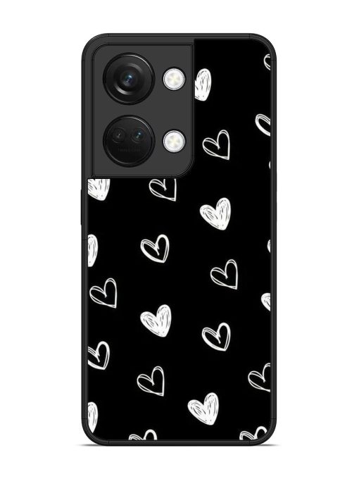 Scattered Hearts Glossy Soft Edge Case for Oneplus Nord 3 (5G) Chachhi