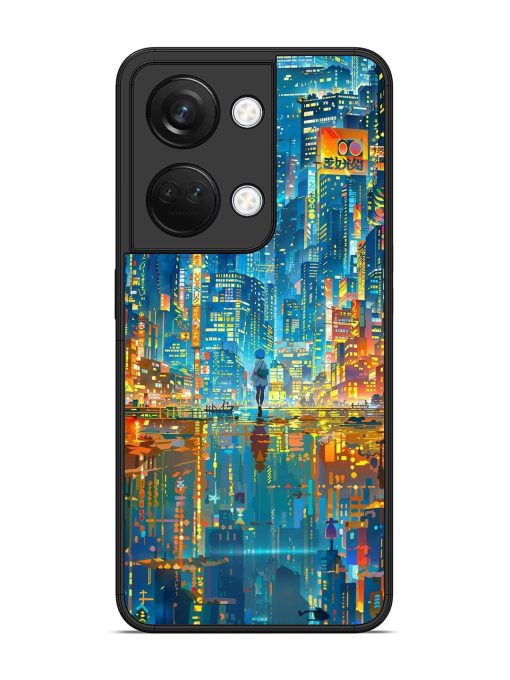 Neon Metropolis Glossy Soft Edge Case for Oneplus Nord 3 (5G) Chachhi