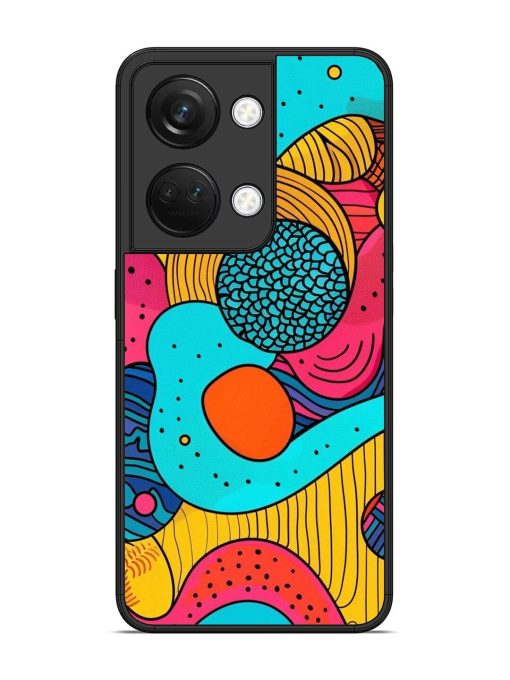 Psychedelic Patterns Glossy Soft Edge Case for Oneplus Nord 3 (5G) Chachhi