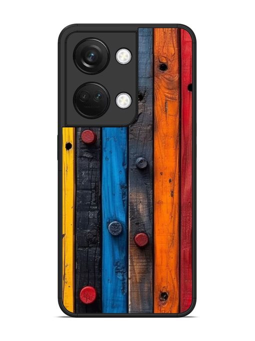 Rainbow Plank Glossy Soft Edge Case for Oneplus Nord 3 (5G) Chachhi