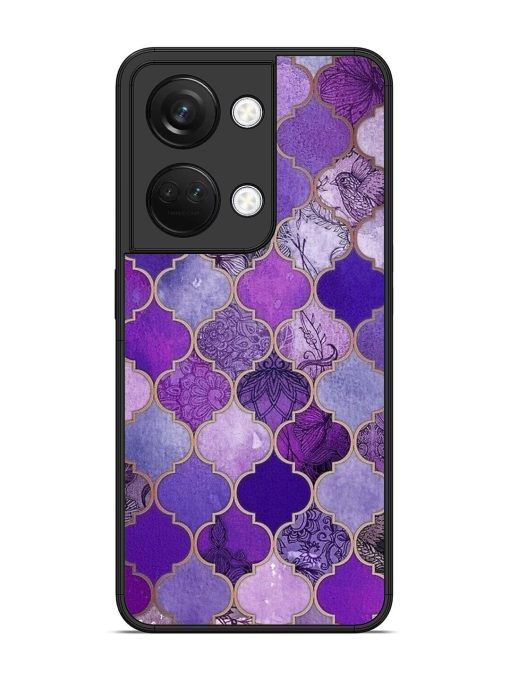 Purple Mosaic Magic Glossy Soft Edge Case for Oneplus Nord 3 (5G) Chachhi