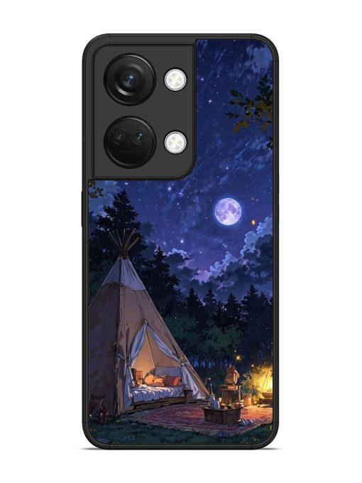 Moonlight Camping Glossy Soft Edge Case for Oneplus Nord 3 (5G) Chachhi