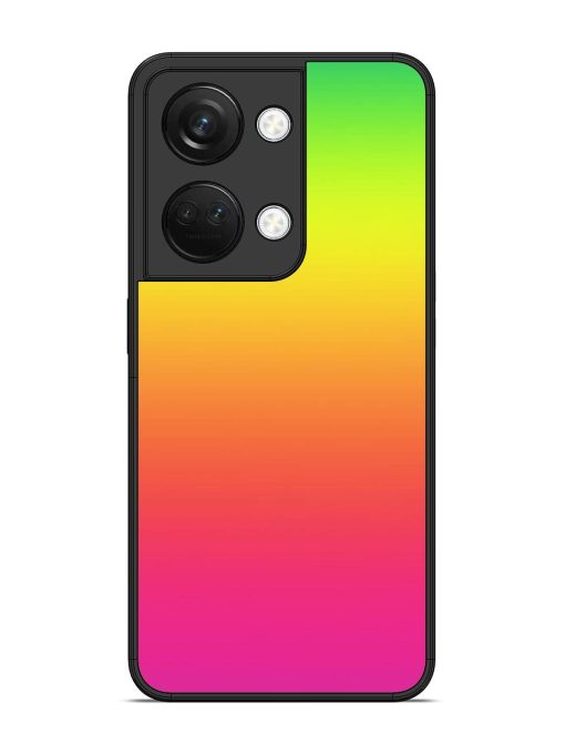 Rainbow Gradient Glossy Soft Edge Case for Oneplus Nord 3 (5G) Chachhi