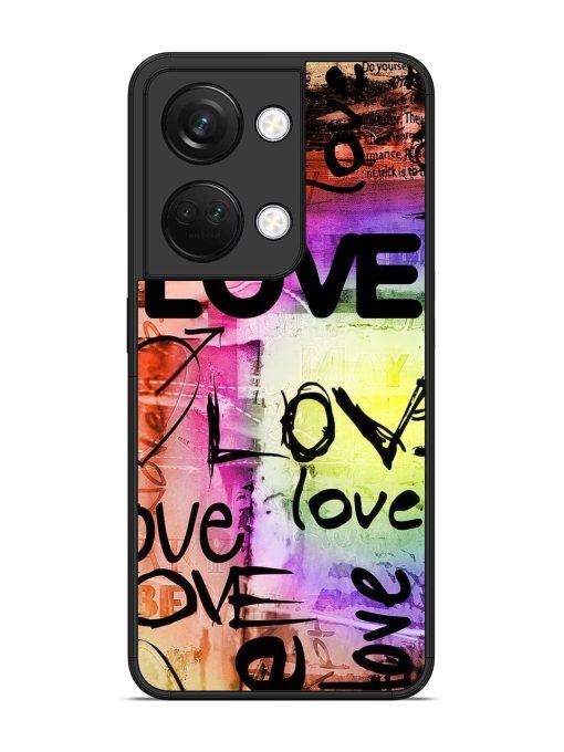 Love Graffiti Glossy Soft Edge Case for Oneplus Nord 3 (5G) Chachhi