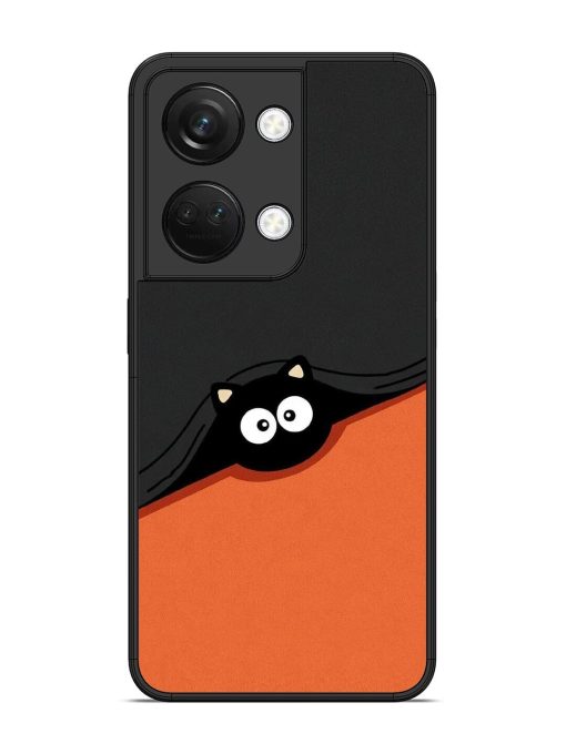 Peek-A-Boo Kitty Glossy Soft Edge Case for Oneplus Nord 3 (5G) Chachhi