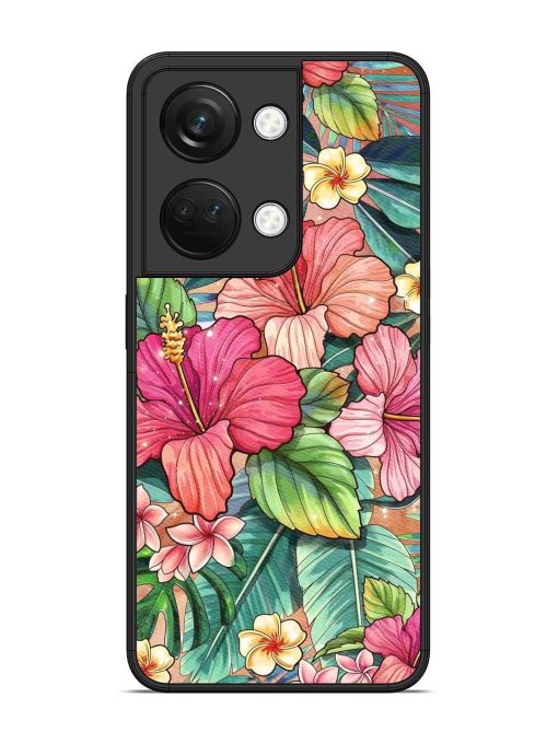 Tropical Tapestry Glossy Soft Edge Case for Oneplus Nord 3 (5G)