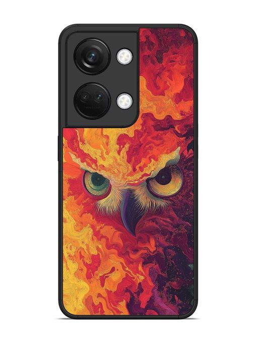 Fiery Owl Glossy Soft Edge Case for Oneplus Nord 3 (5G) Chachhi