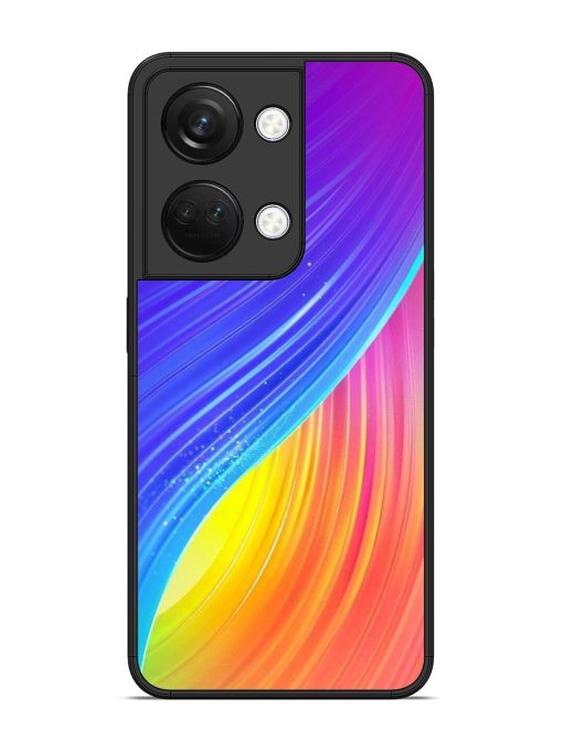 Neon Swirl Glossy Soft Edge Case for Oneplus Nord 3 (5G) Chachhi